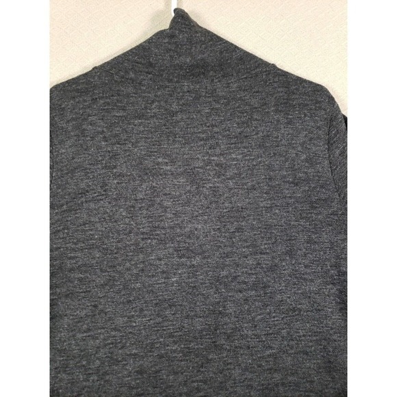 Leith Sweater Womens Large Long Sleeve Turtleneck Polyester Blend Gray Long Knit - Picture 11 of 14